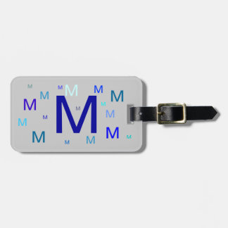 Étiquette À Bagage Balise de bagage - Monogramme répété