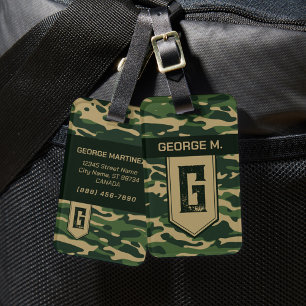 Étiquette À Bagage Balise de bagage Motif Camouflage pour homme/père