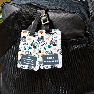 Étiquette À Bagage Balise de bagage Motif des tracteurs de ferme mign