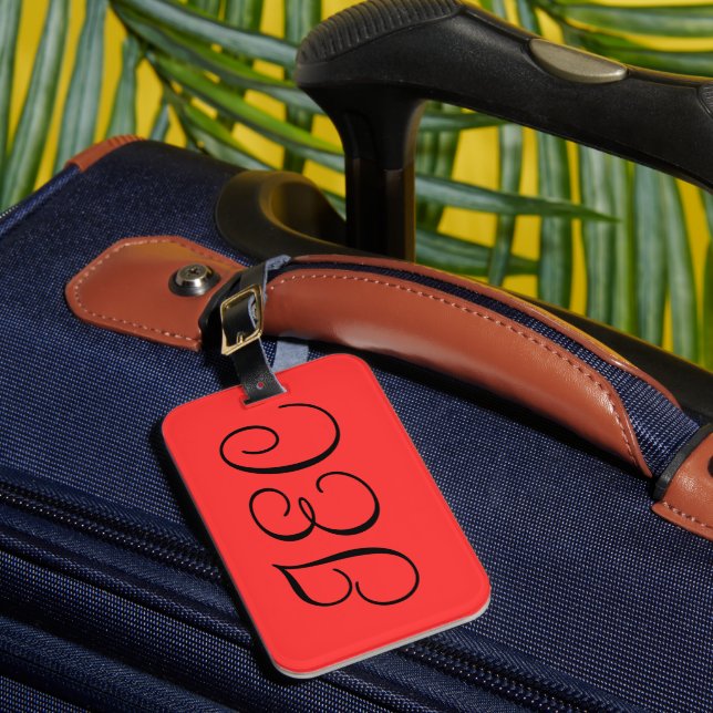 Étiquette À Bagage Balise de bagage personnalisée (Insitu Rectoal 1)