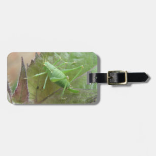 Étiquette À Bagage Balise de bagage personnalisée de cricket vert sur