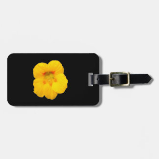 Étiquette À Bagage Balise de bagage personnalisée de Nasturtium jaune