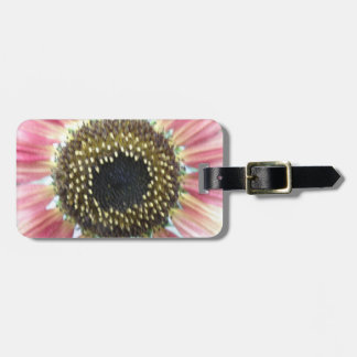 Étiquette À Bagage Balise de bagage personnalisée de tournesol rose