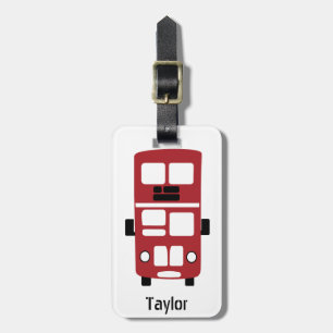 Étiquette À Bagage Balise de bagage personnalisée du bus à deux étage