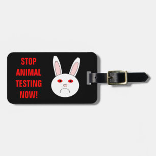 Étiquette À Bagage Balise de bagage personnalisée du lapin du laborat