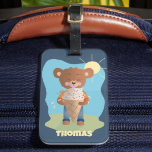 Étiquette À Bagage Balise de bagage personnalisée pour enfant figé da