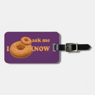 Étiquette À Bagage Balise de bagage personnalisée pour Humour Donut