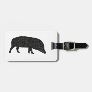 Étiquette À Bagage Balise de bagage personnalisée pour porc mousseux