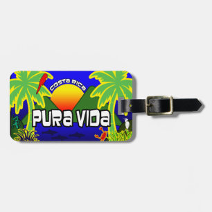 Étiquette À Bagage Balise de bagage personnalisée Pura Vida