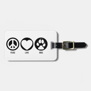 Étiquette À Bagage Balise de bagage pour chiens de paix
