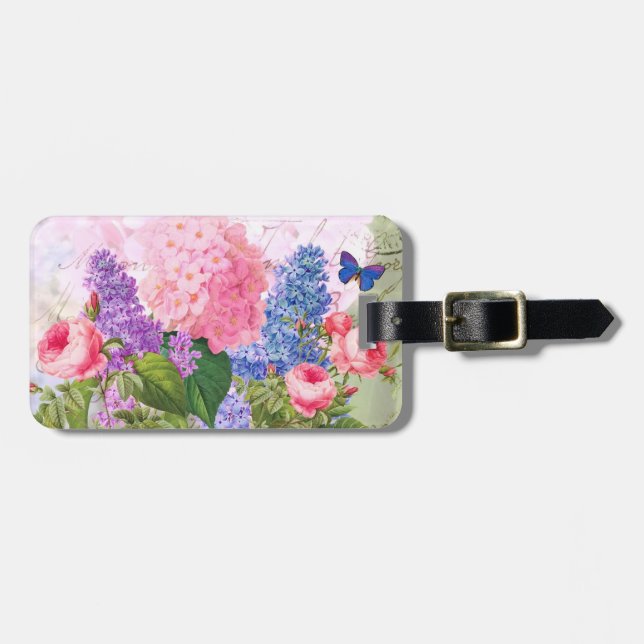 Étiquette À Bagage Balise de bagage Redoute Flowers (Devant horizontal)