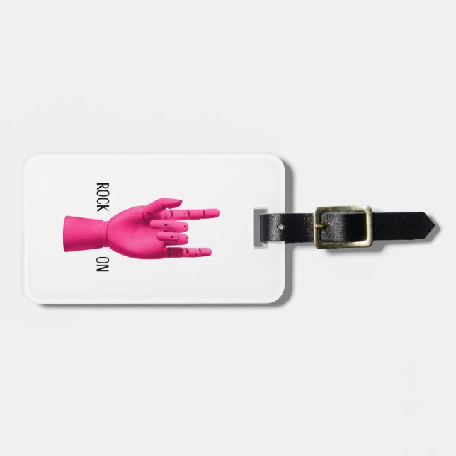 Étiquette À Bagage Balise de bagage - Rocher sur (Devant horizontal)