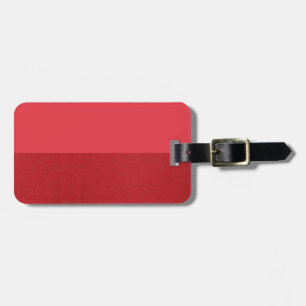 Étiquette À Bagage Balise de bagage rouge à deux tons (moitié inférie