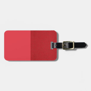 Étiquette À Bagage Balise de bagage rouge ton fractionné (mat + textu