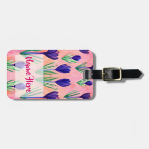 Étiquette À Bagage Balise de bagage sur mesure de printemps heureux