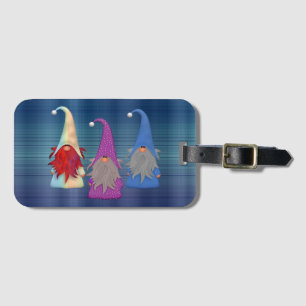 Étiquette À Bagage Balise de bagage trio Gnomes
