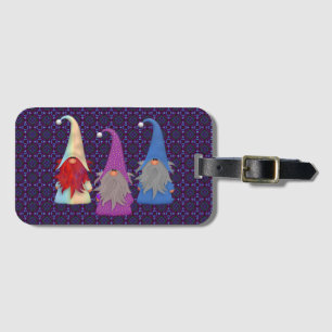 Étiquette À Bagage Balise de bagage trio Gnomes