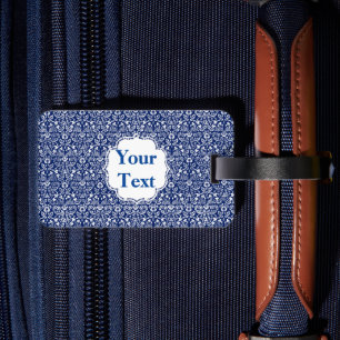 Étiquette À Bagage Balise de bagage Vintage bleu Portugal