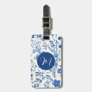 Étiquette À Bagage Balise de bagage Vintage de la toile de Jouy