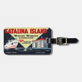 Étiquette À Bagage Balise de bagage Vintage Personnalisable Catalina 