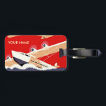 Étiquette À Bagage Balise de bagage Vintage voyage rouge<br><div class="desc">POSTER VINTAGE : Aéroports municipaux de la ville de New York : no 1 Floyd Bennett Field - no 2 North Beach. F.H. La Guardia, maire - John McKenzie, commissaire des docks. Affiche faisant la promotion des aéroports municipaux de New York, Floyd Bennett Field et North Beach, bases d'hydravion d'East...</div>