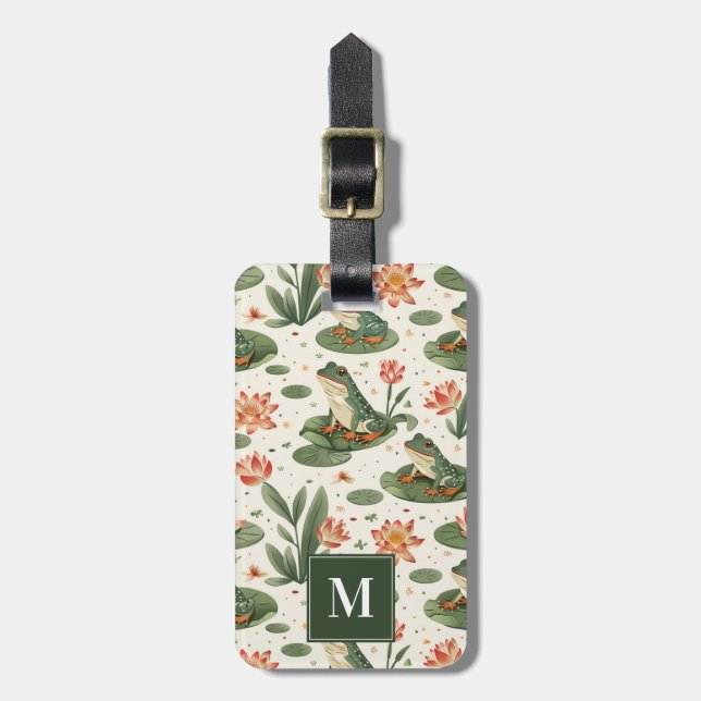 Étiquette À Bagage Balise de bagages de grenouilles (Devant Vertical)