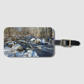 Étiquette À Bagage Balise de bagages des eaux d'hiver