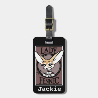 ÉTIQUETTE À BAGAGE BALISE DE BAGAGES FOX FENNEC DE STYLE VINTAGE