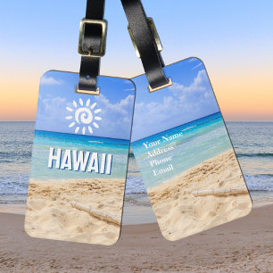 Étiquette À Bagage Balise de bagages Hawaii Photo personnalisée