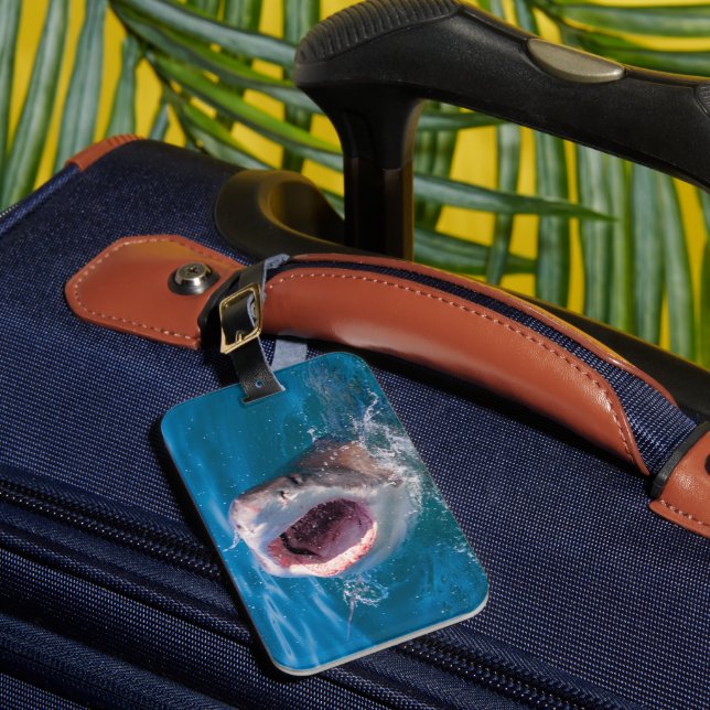 Étiquette À Bagage Balise de bagages photo de requin (Insitu Rectoal 1)