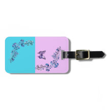 Balise de bagages tendance violet sur Pastels