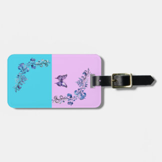 Étiquette À Bagage Balise de bagages tendance violet sur Pastels