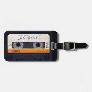 Étiquette À Bagage Balise de bande audio Mixtape Retro des années 80 
