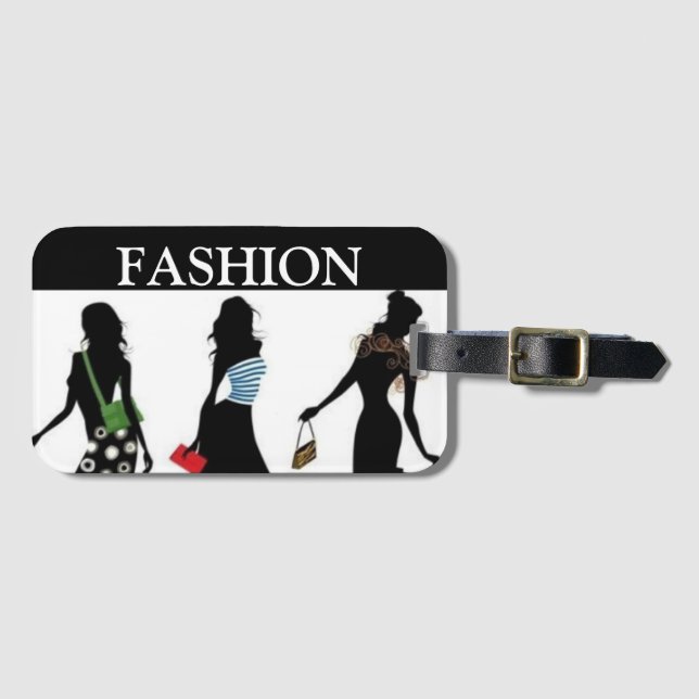 ÉTIQUETTE À BAGAGE BALISE DE LA COLLECTION DE LA REINE SHOPPPING BAGA (Devant Horizontal)