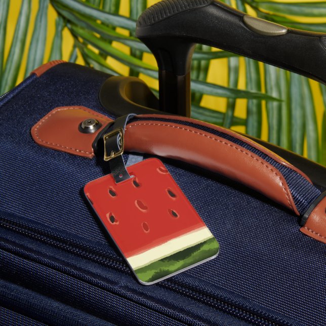Étiquette À Bagage Balise de la pastèque rouge vif (Insitu Rectoal 1)