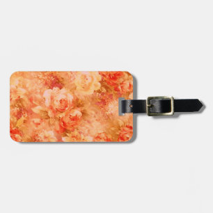 Étiquette À Bagage Balise de peinture à fleurs personnalisée