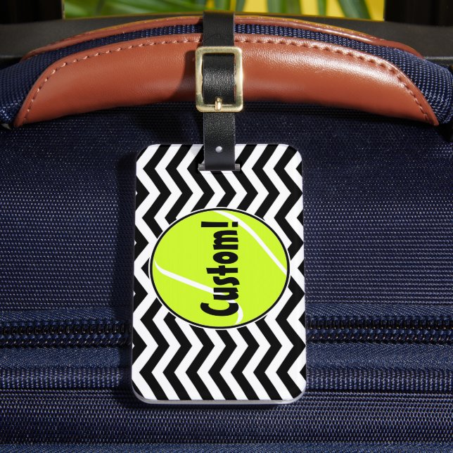 Étiquette À Bagage Balise de sac de balle de tennis personnalisé (Insitu Rectoal 2)