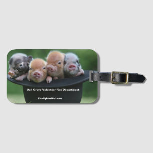 Étiquette À Bagage Balise De Sac De Chêne Grove VFD Pigs Dans Un Sac 