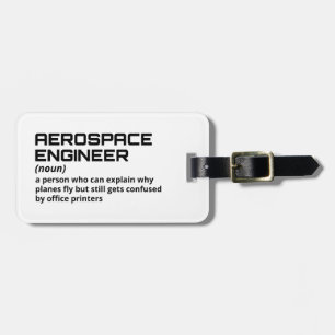 Étiquette À Bagage Balise de travail amusante - Ingénieur aérospatial