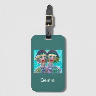 Étiquette À Bagage Balise d'horoscope Gemini en acrylique