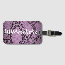 Balise d'impression de sac DIVAmalist Purple Snake