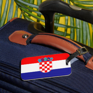Étiquette À Bagage Balise Drapeau Croate