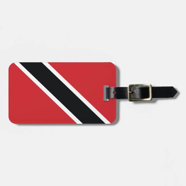 Étiquette À Bagage Balise Drapeau national de Trinité-et-Tobago (Devant horizontal)