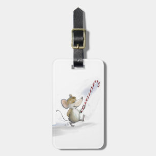 Étiquette À Bagage Balise Joyeuse Souris Plus Bagage