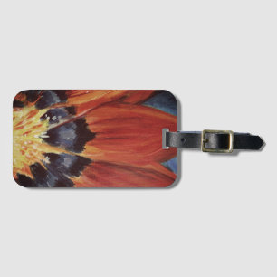 Étiquette À Bagage Balise Luggae d'art feuille florale