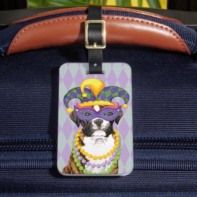 Étiquette À Bagage Balise Mardi Gras Boxer Lugger (Insitu Rectoal 2)