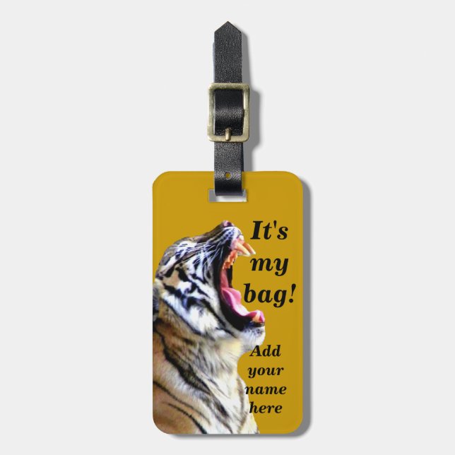 Étiquette À Bagage Balise Mon sac !_Bagage (Devant Vertical)