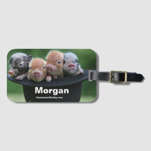 Étiquette À Bagage Balise Morgan Pigs Dans Un Sac Casquette