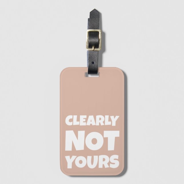 Étiquette À Bagage Balise Neutral Style Retro Funny Luggage (Devant Vertical)