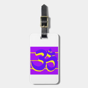 Étiquette À Bagage Balise om violet